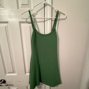 Green mini dress